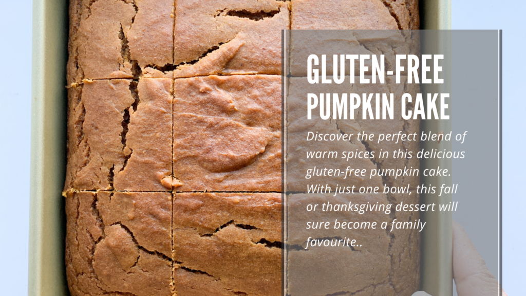 Make this delicious, one bowl, easy to make gluten-free pumpkin cake for the fall and holidays. This perfect spiced gluten-free pumpkin cake recipe is what you need to make.