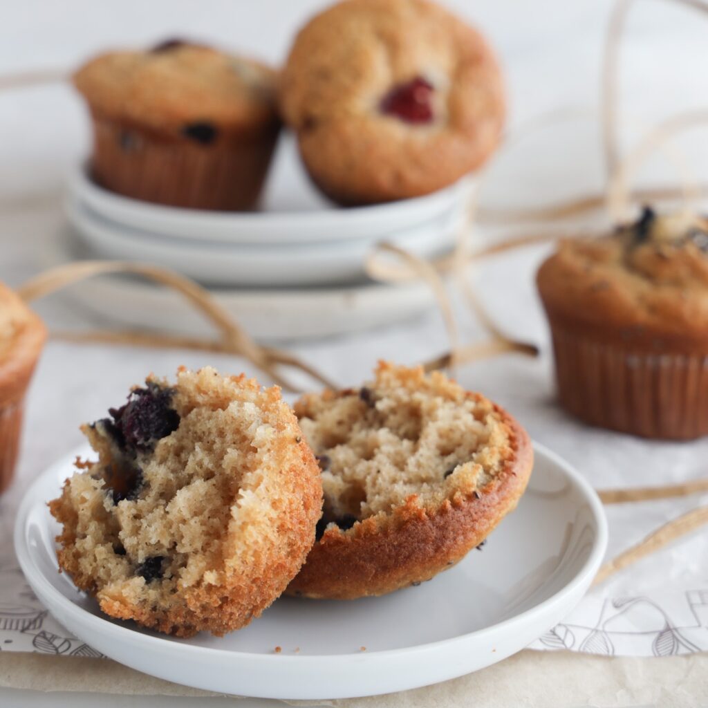This gluten-free plain muffin recipe is easy to make, uses simplest of ingredients and can be flavoured with any number of mix-ins. Perfect for grab and go breakfast, school lunch or afternoon snack.