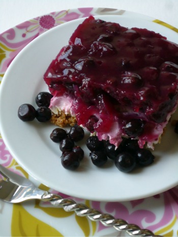 gluten free saskatoon berry cheesecake