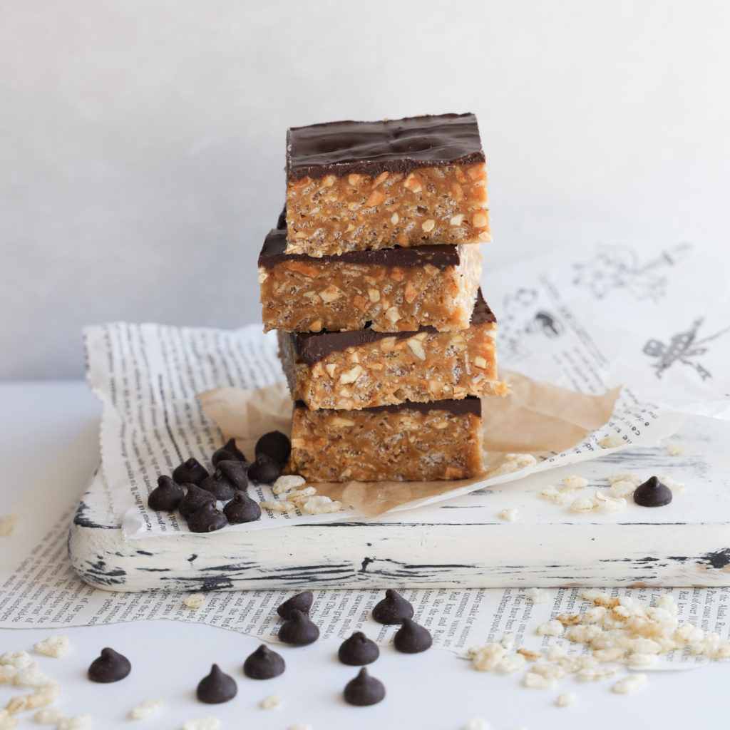 These easy to make gluten-free no bake O Henry Bars are a crunchy and sweet square to make.