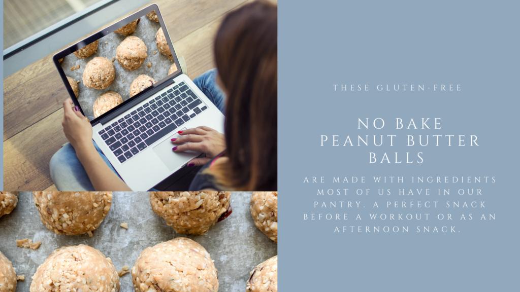 Gluten-free no bake peanut butter balls that are delicious and an easy snack for even kids to make.