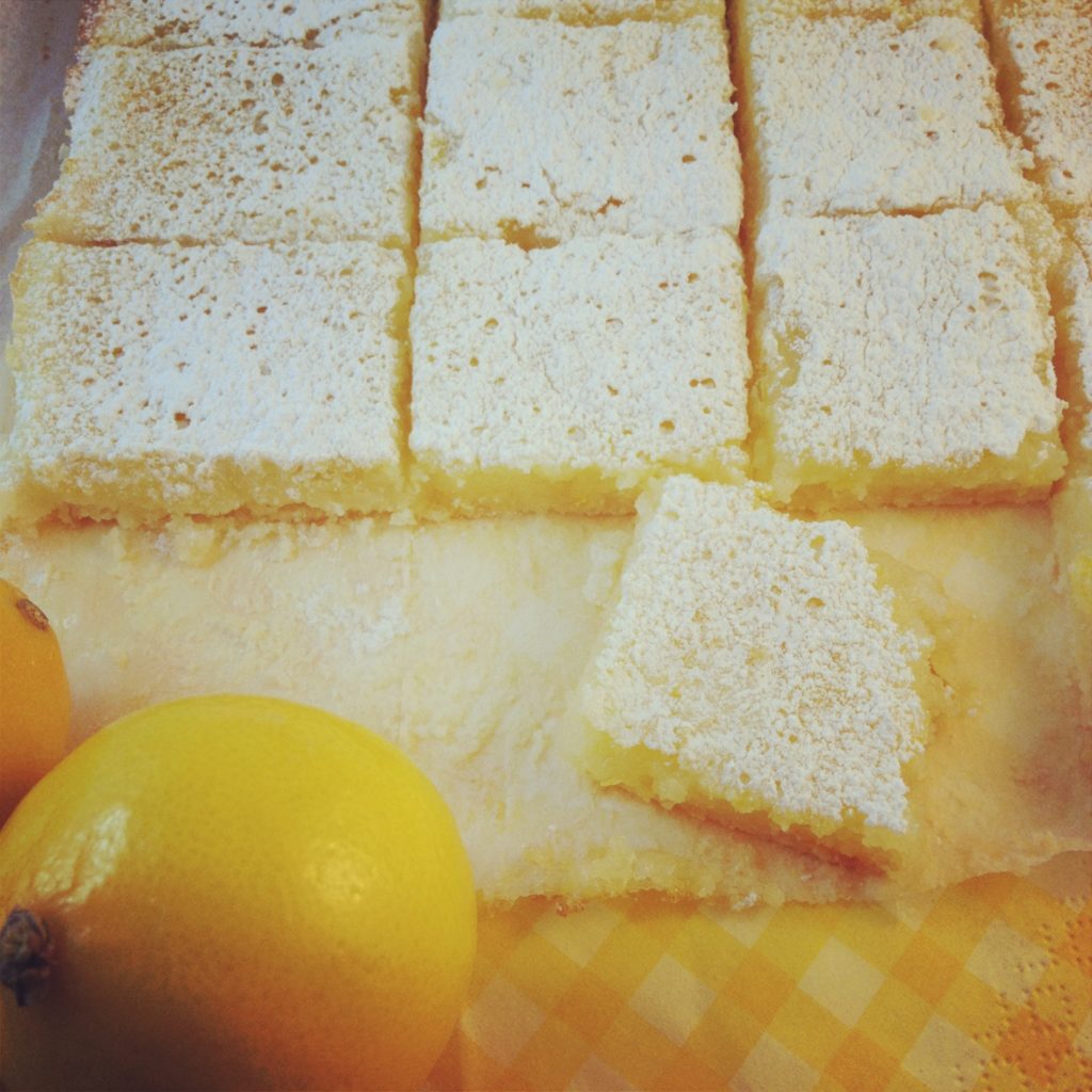 gluten free meyer lemon squares