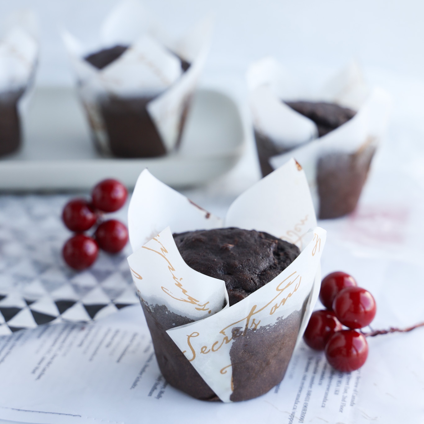 Gluten-Free Dark Chocolate Chunk Quinoa Muffins | Wheat Free Mom