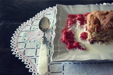Gluten Free Rhubarb Cake 