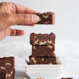 This gluten-free old fashioned chocolate fudge is rich and creamy, delicious and just pure goodness.