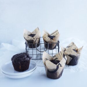 Gluten-free chocolate zucchini muffins that are easy to make and a great way to sneak veggies into your muffins.