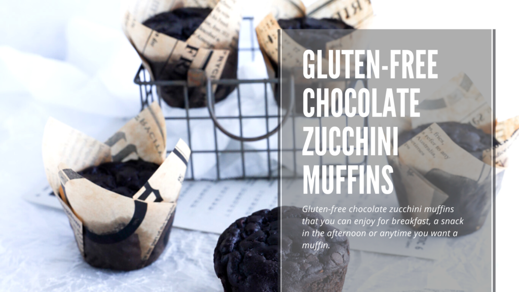 These gluten-free chocolate zucchini muffins are easy to make and a great way to sneak some veggies into your muffins.
