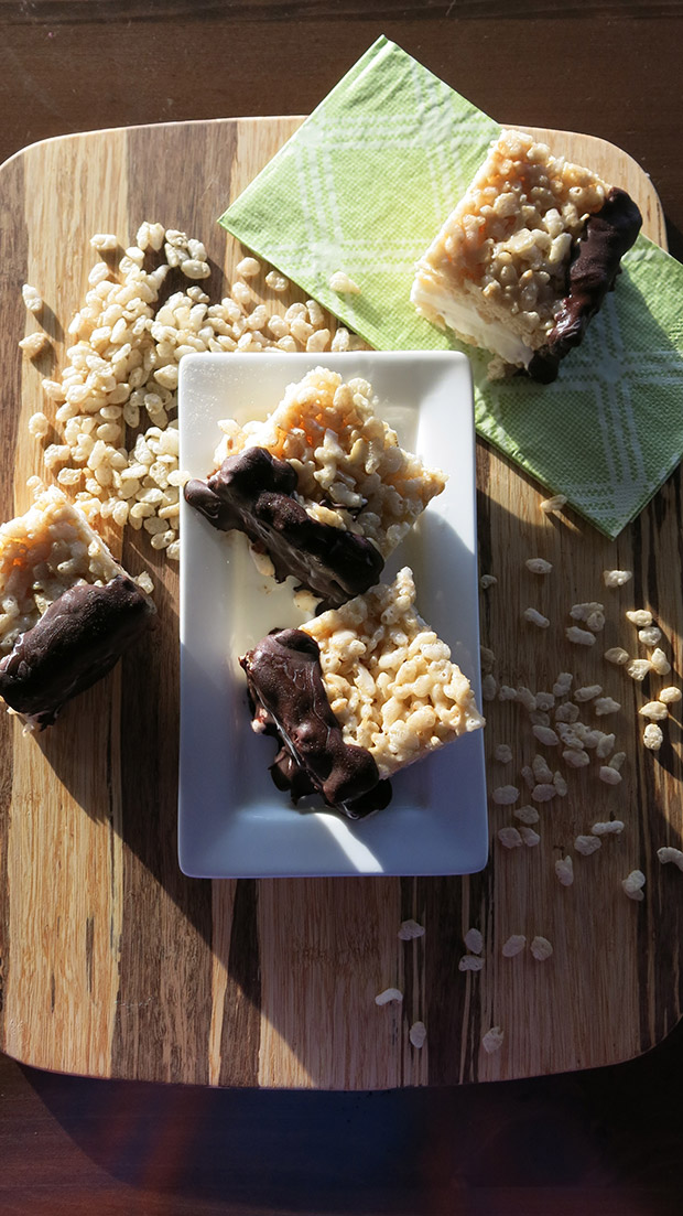 gluten free rice krispie ice cream bars recipe