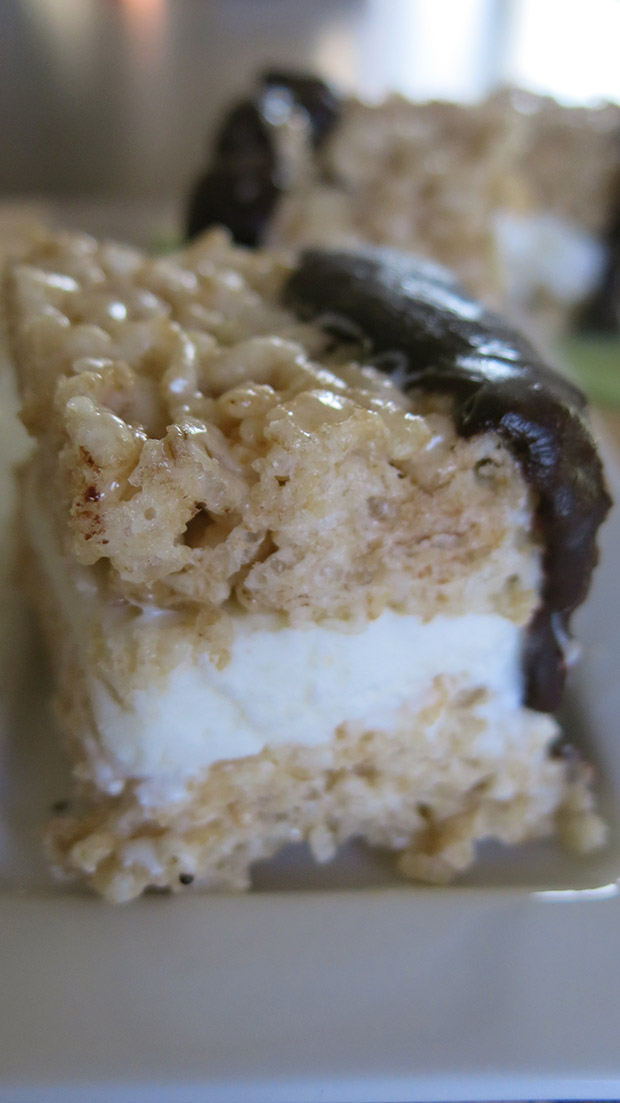 gluten free rice krispie ice cream bars recipe