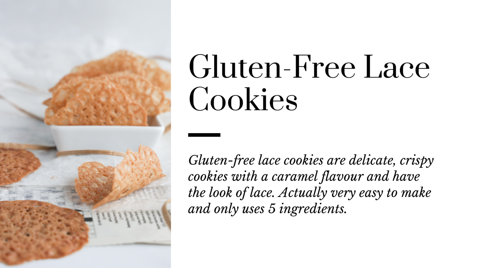 Gluten Free Lace Cookies Wheat Free Mom