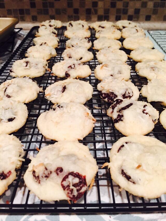 Gluten Free Dairy Free Coconut Cherry Cookies Recipe