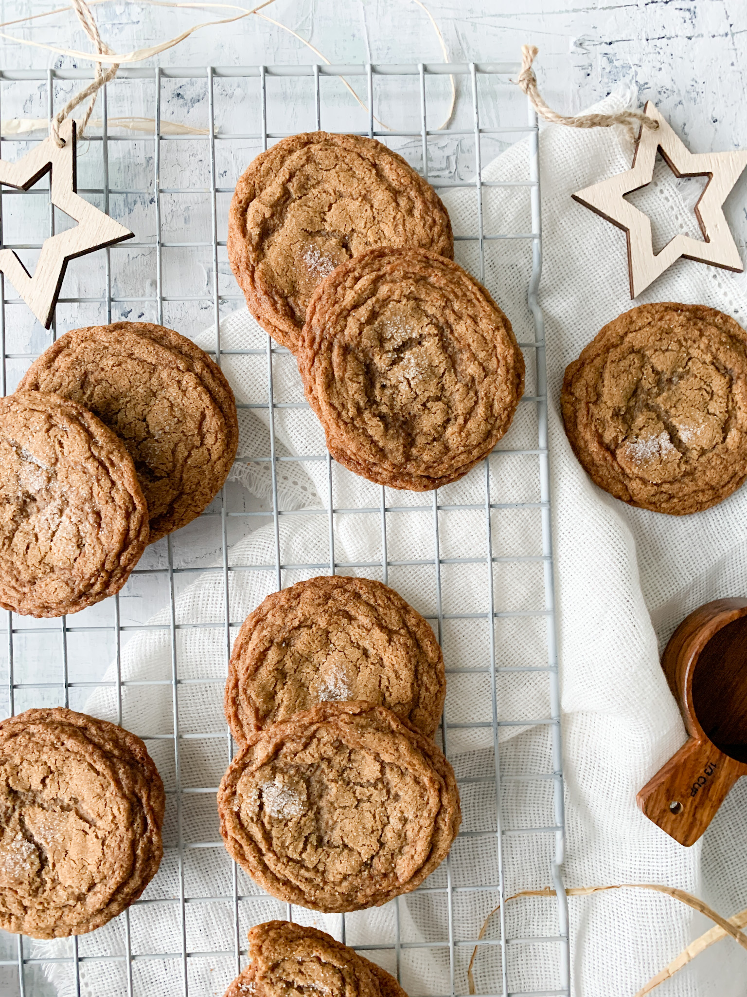 These gluten-free soft gingersnaps are soft and chewy and a classic Christmas cookie.