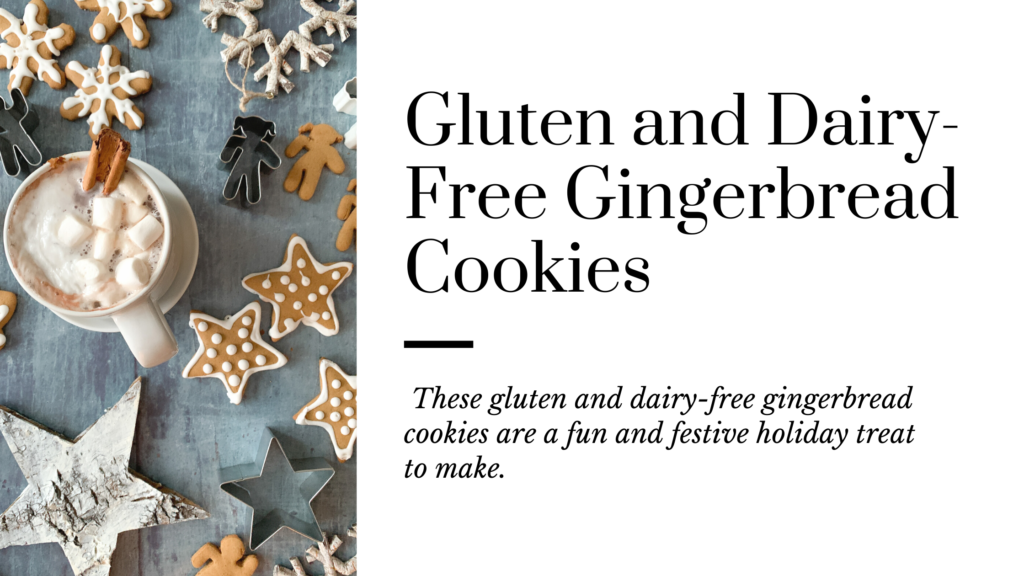 These gluten and dairy-free gingerbread cookies are a fun and festive holiday cookie to make.