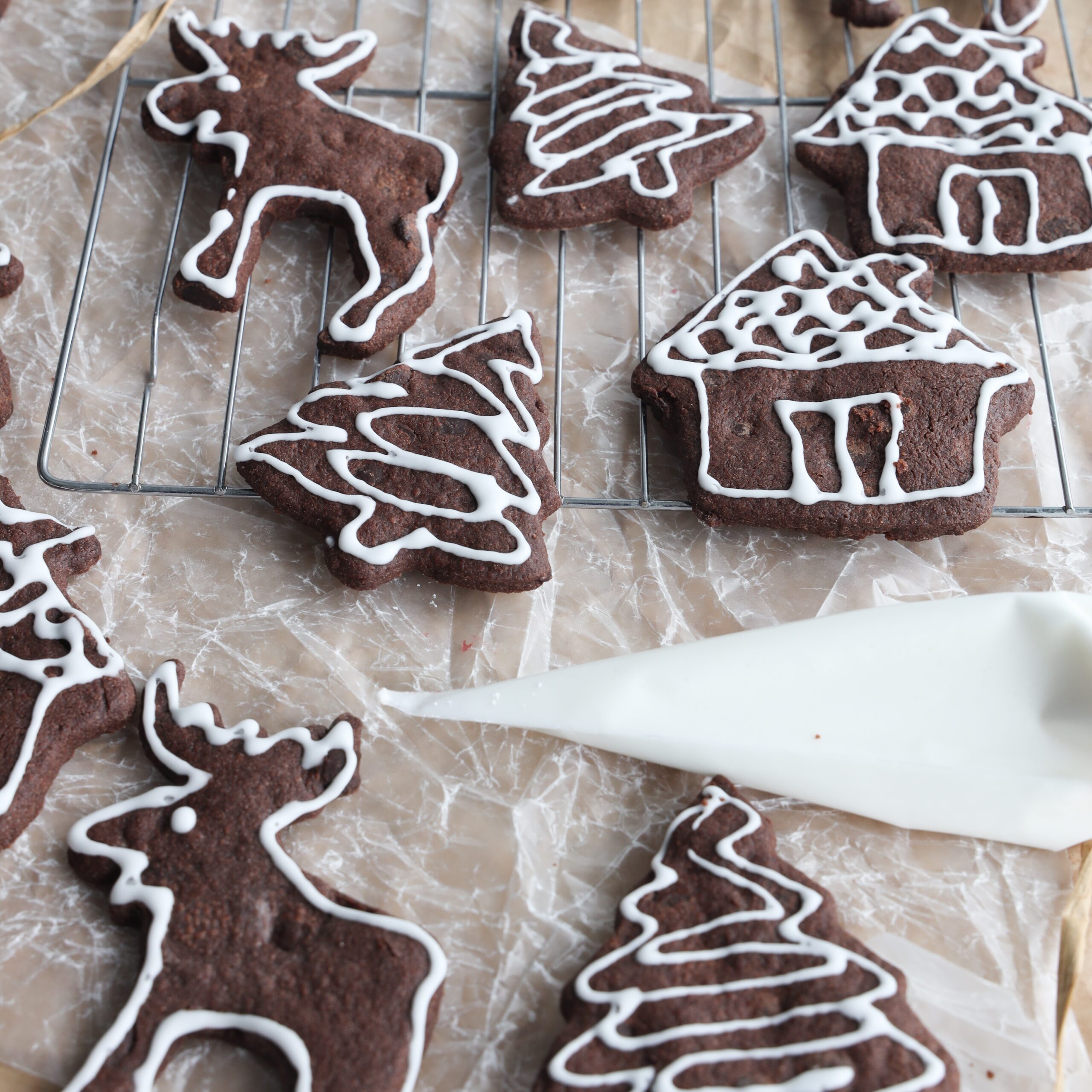 Gluten Free Dairy-Free Double Chocolate Rolled Cookies | Wheat Free Mom