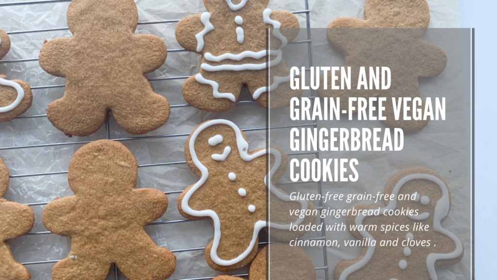 Gluten and grain-free vegan gingerbread cookies that are easy to make, use simple ingredients and taste so darn good.