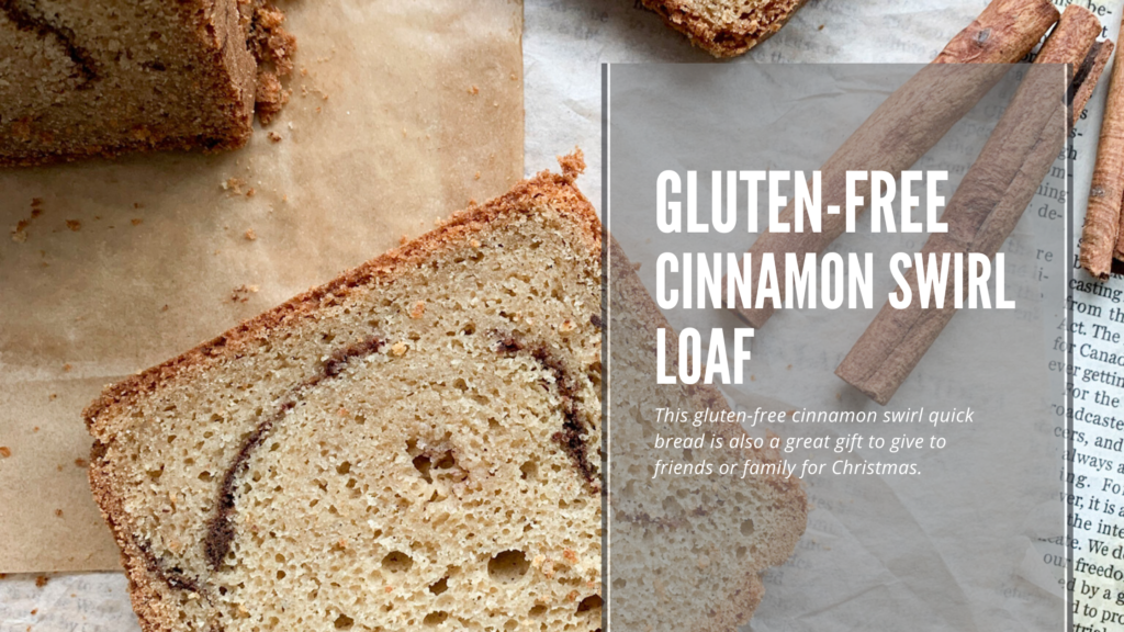 An easy to make gluten-free cinnamon swirl loaf that is perfect for breakfast, an afternoon snack or dessert.