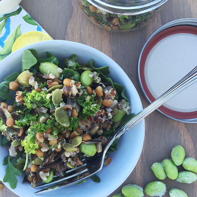 gluten free dairy free rice lentil quinoa salad recipe