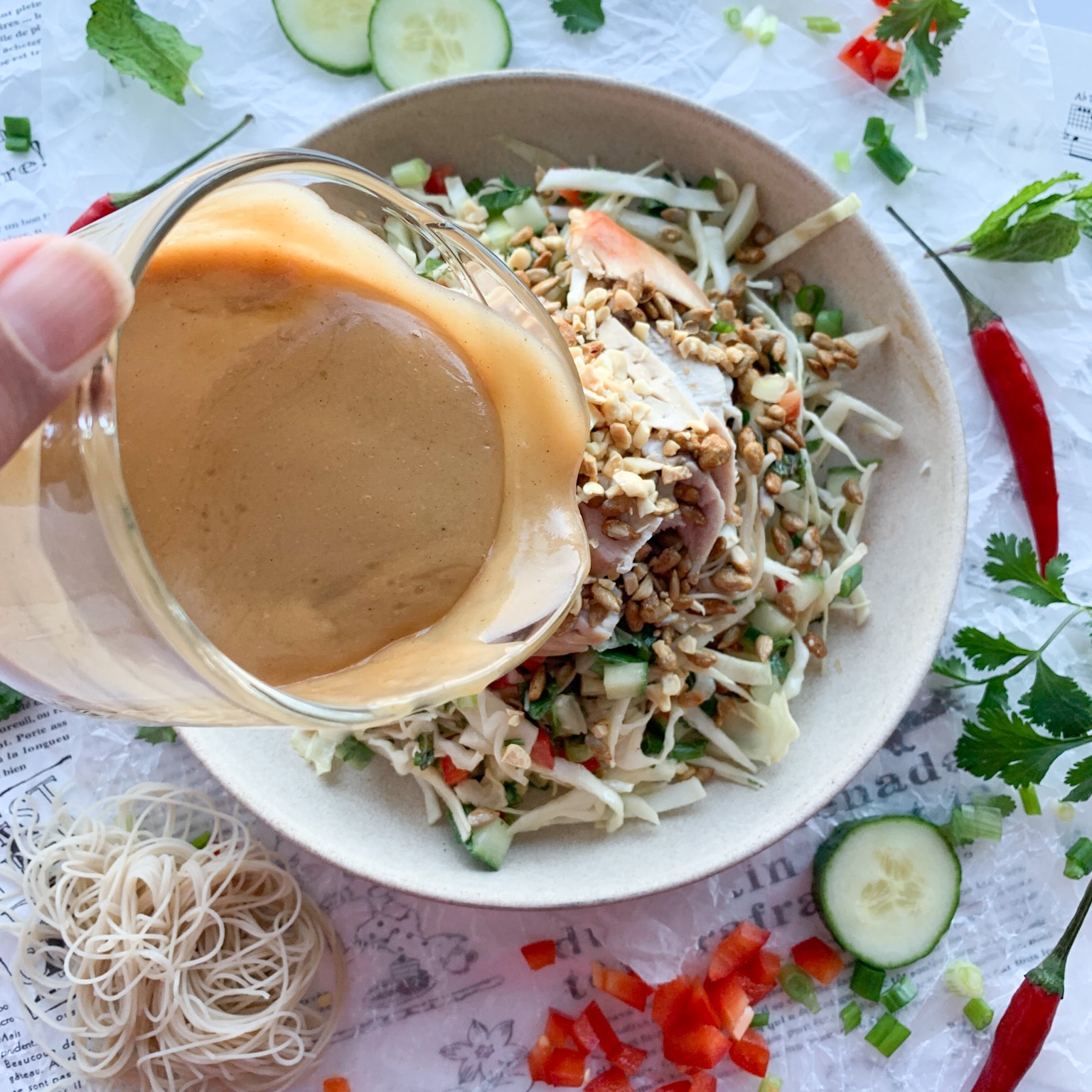 Gluten-Free Thai Cabbage Salad | Wheat Free Mom