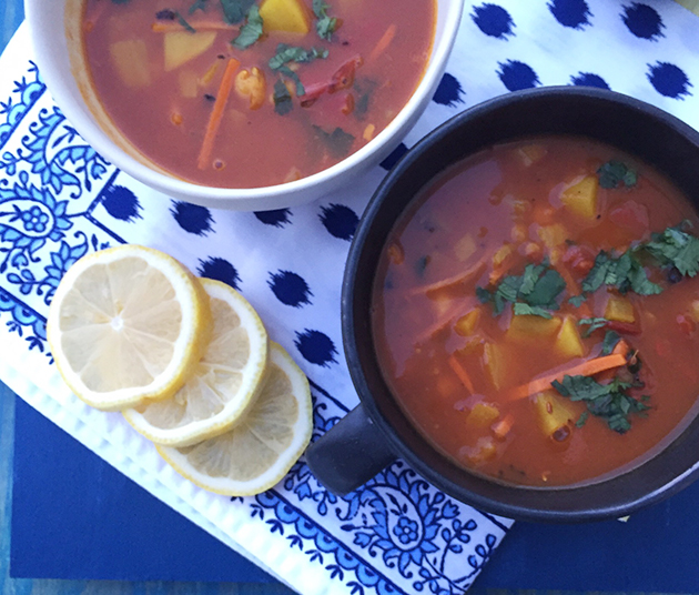 gluten free morrocan vegetables soup recipe