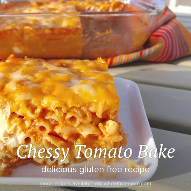 gluten free cheesy tomato bake recipe