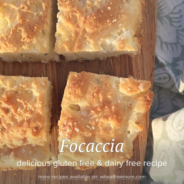 gluten free dairy free focaccia recipe