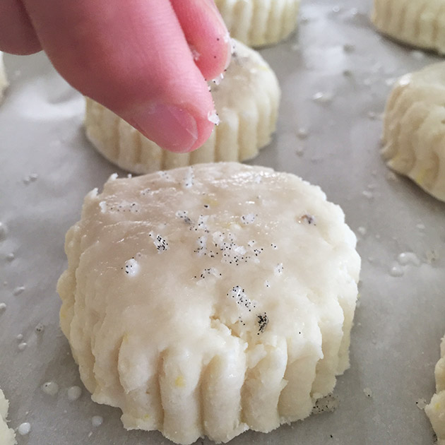 gluten free lemon vanilla salted scones recipe