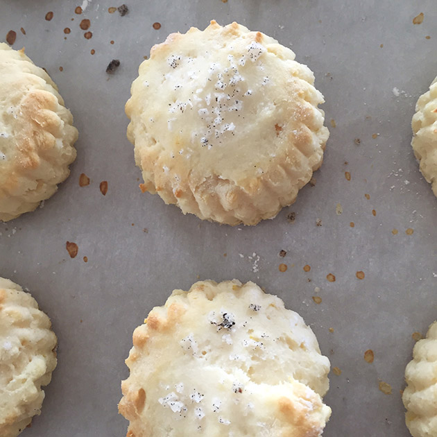 gluten free lemon vanilla salted scones recipe