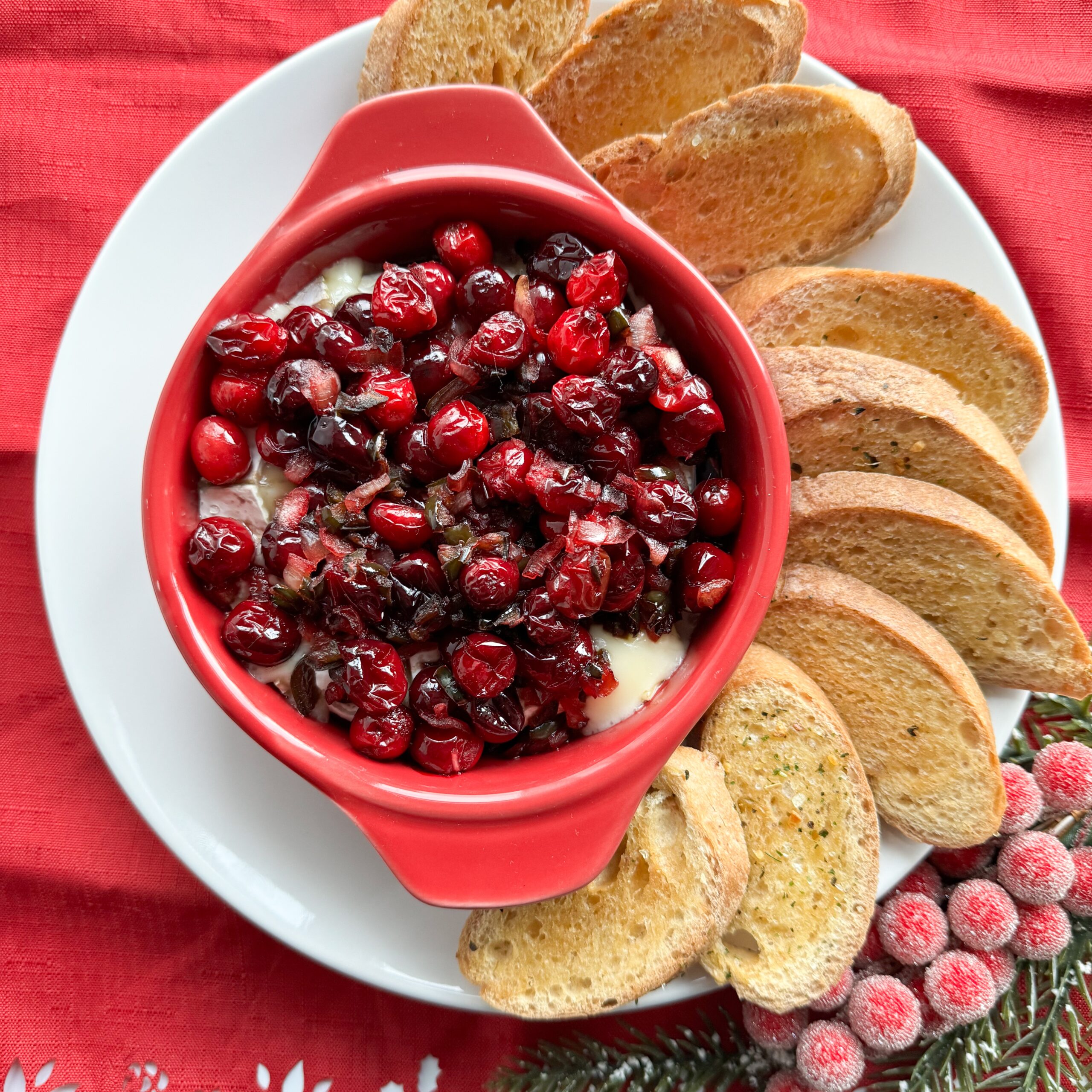Cranberry Baked Brie | Wheat Free Mom