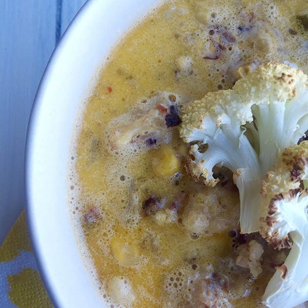 cauliflower bacon soup recipe