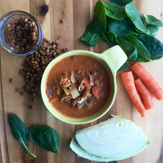 chicken lentil soup recipe