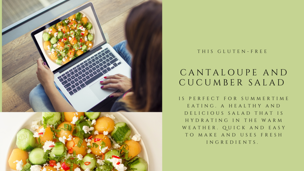 Turn ripe cantaloupe into a healthy and delicious gluten-free summer salad.