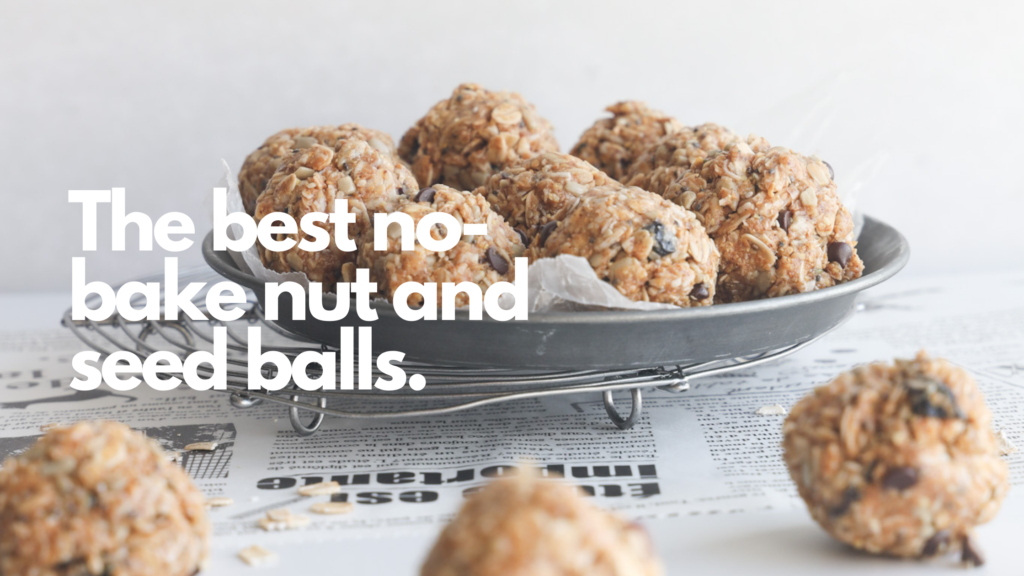 Gluten-free nut and seed balls that are portable, healthy and simply delicious.