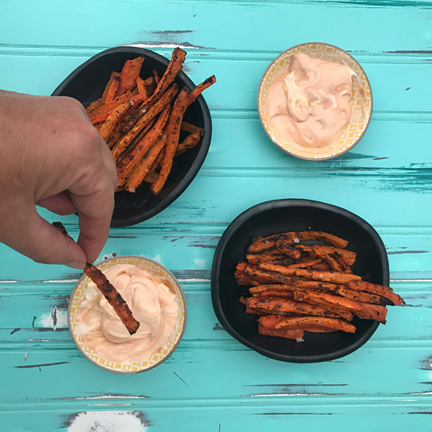 baked carrot fries recipe