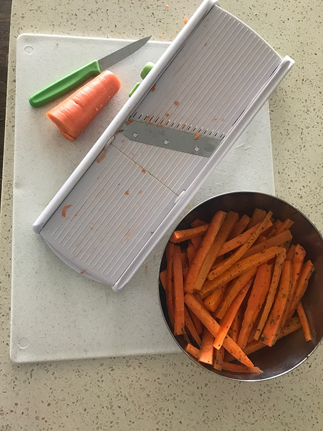 baked carrot fries recipe