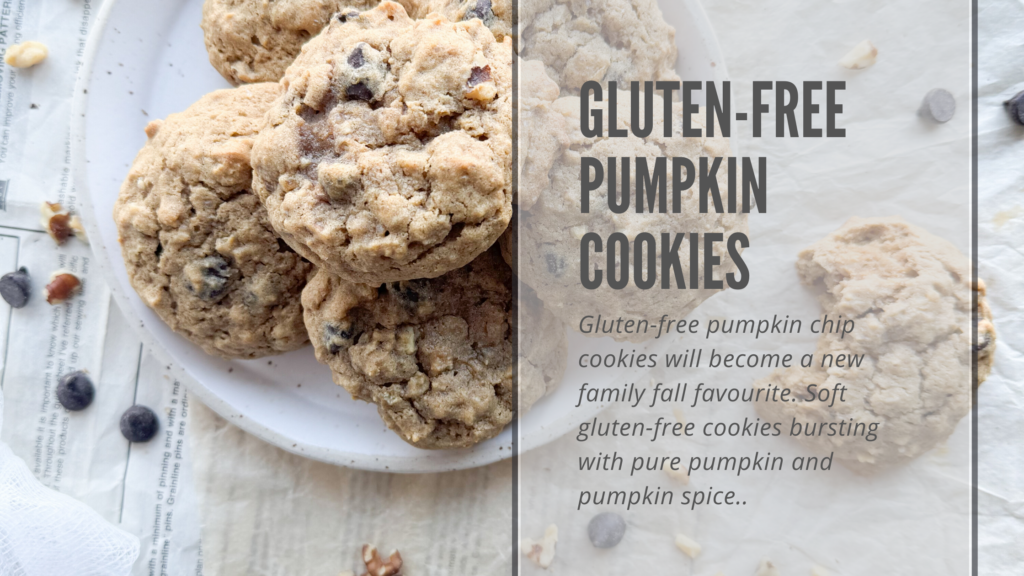 Lightly spiced gluten-free pumpkin chip cookies that are easy to make, soft and a wonderful fall treat. Filled with simple ingredients like pure pumpkin and pumpkin spice.