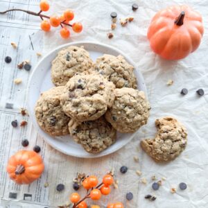 Lightly spiced gluten-free pumpkin chip cookies that are easy to make, soft and a wonderful fall treat. Filled with simple ingredients like pure pumpkin and pumpkin spice.
