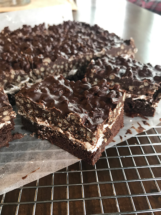 double chocolate marshmallow brownies recipe