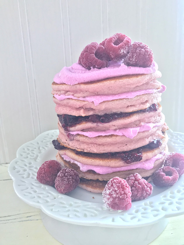 pink paleo pancakes recipe