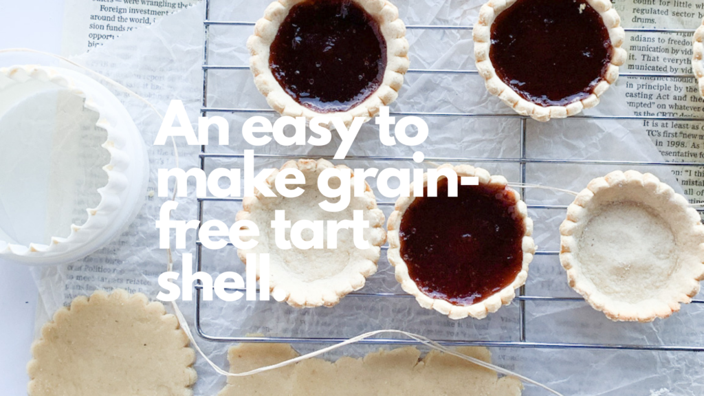 These gluten and grain-free jam tarts are an easy dessert to make anytime of the year.