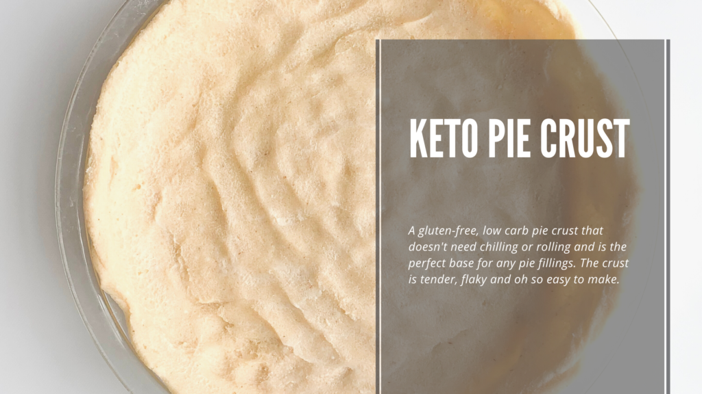 This low carb, gluten-free and keto pie crust is so easy to make.