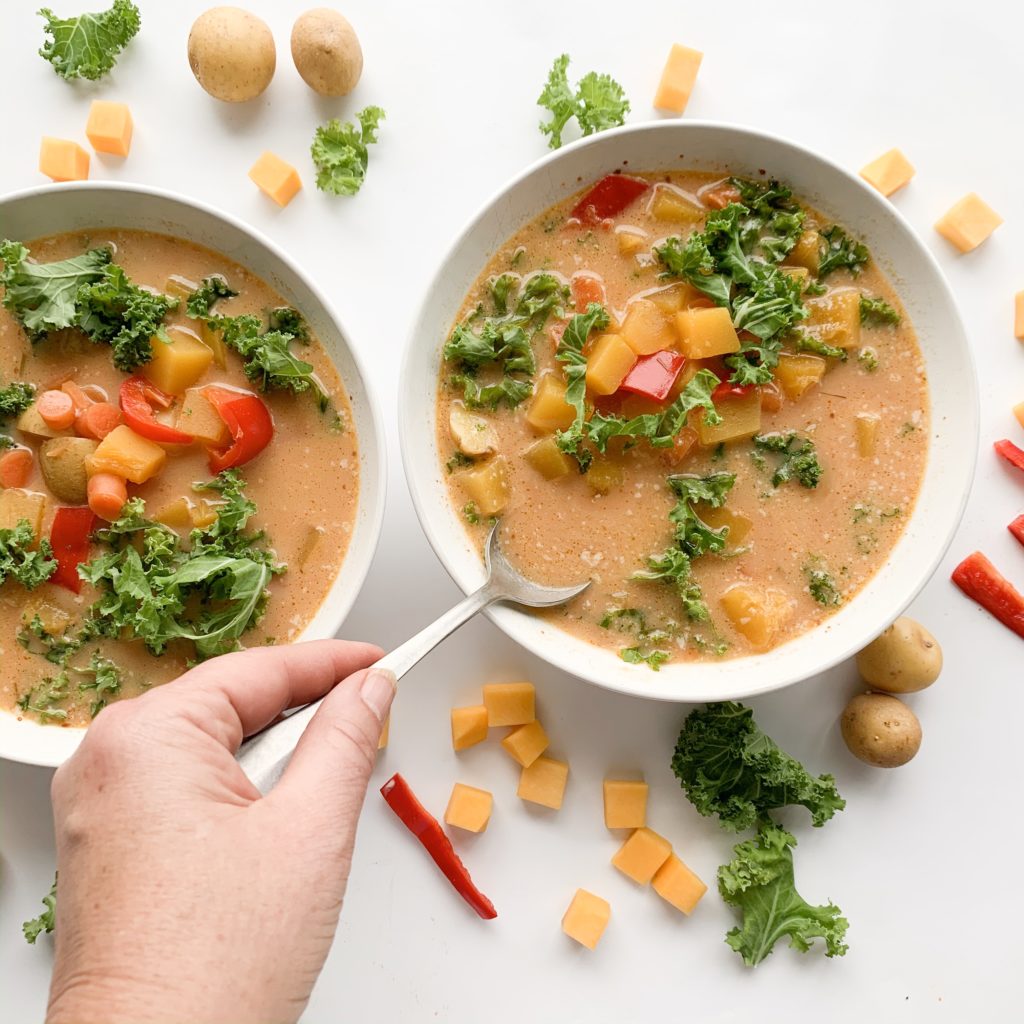 Butternut Squash Red Curry Soup Recipe 