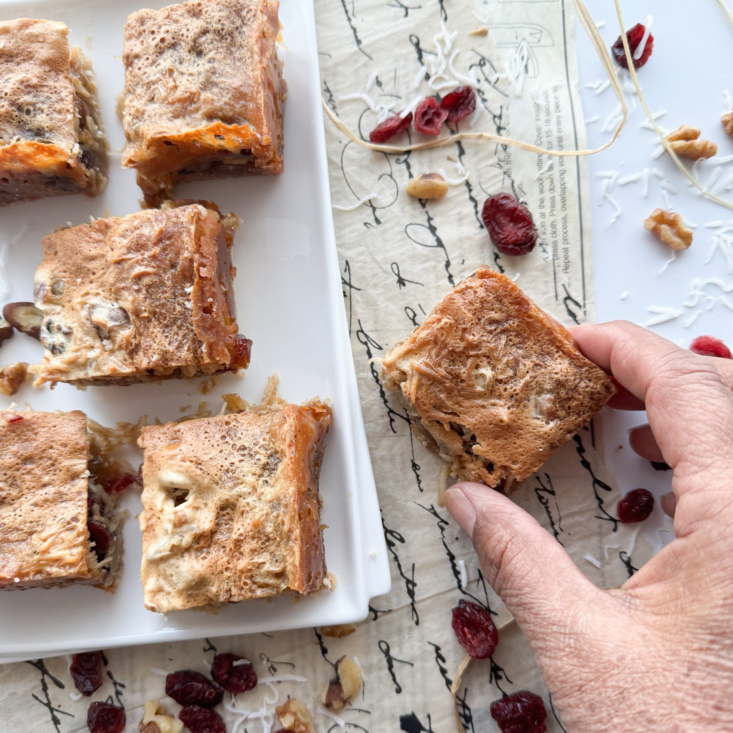 Coconut Cranberry Bars | Wheat Free Mom