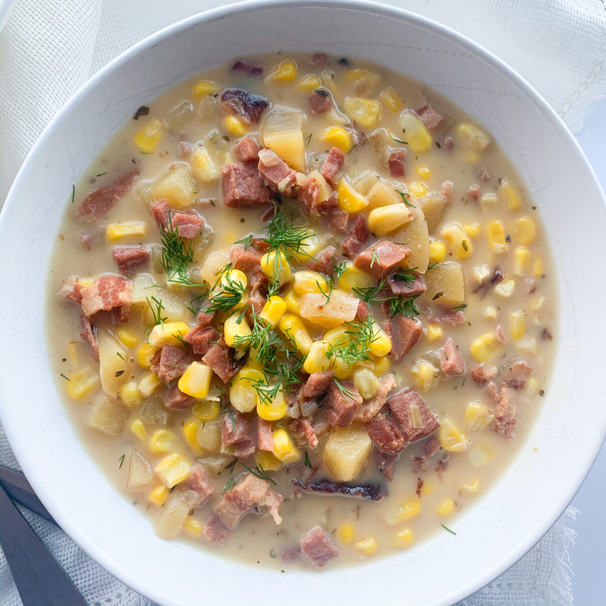 Slow Cooker Ham Chowder