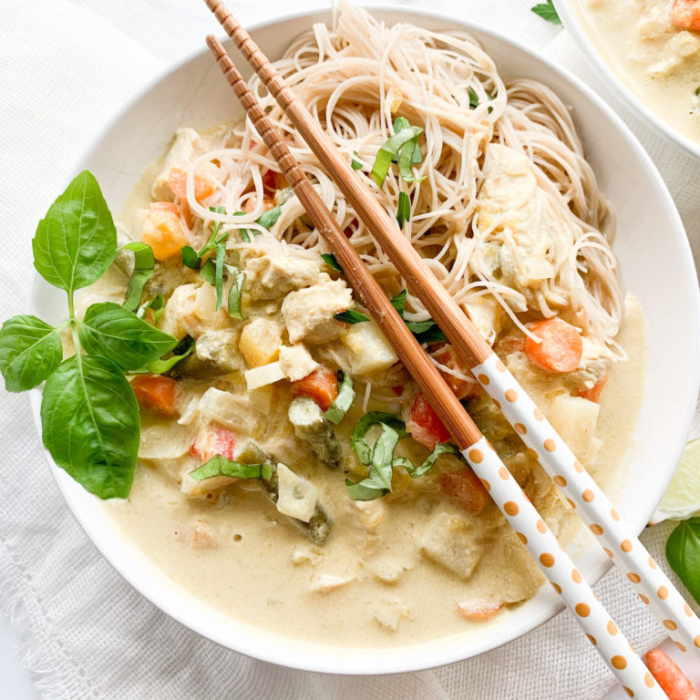 This Thai green curry recipe is the perfect slow cooker dish.
