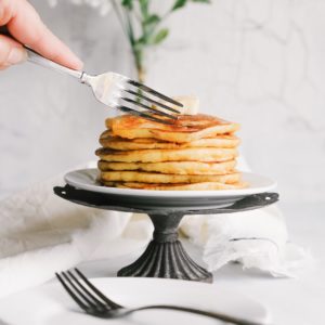 Put a breakfast spin on dinner with this tasty gluten-free recipe for corn pancakes. Breakfast for dinner, or brinner, is a great way to make a quick and easy weeknight dinner.