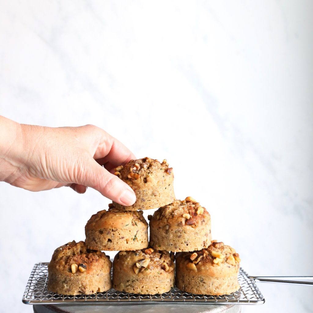 These easy to make gluten-free paleo muffins are made without refined sugar, or dairy and use simple ingredients like almond flour, eggs, powdered peanut butter and chocolate chips.