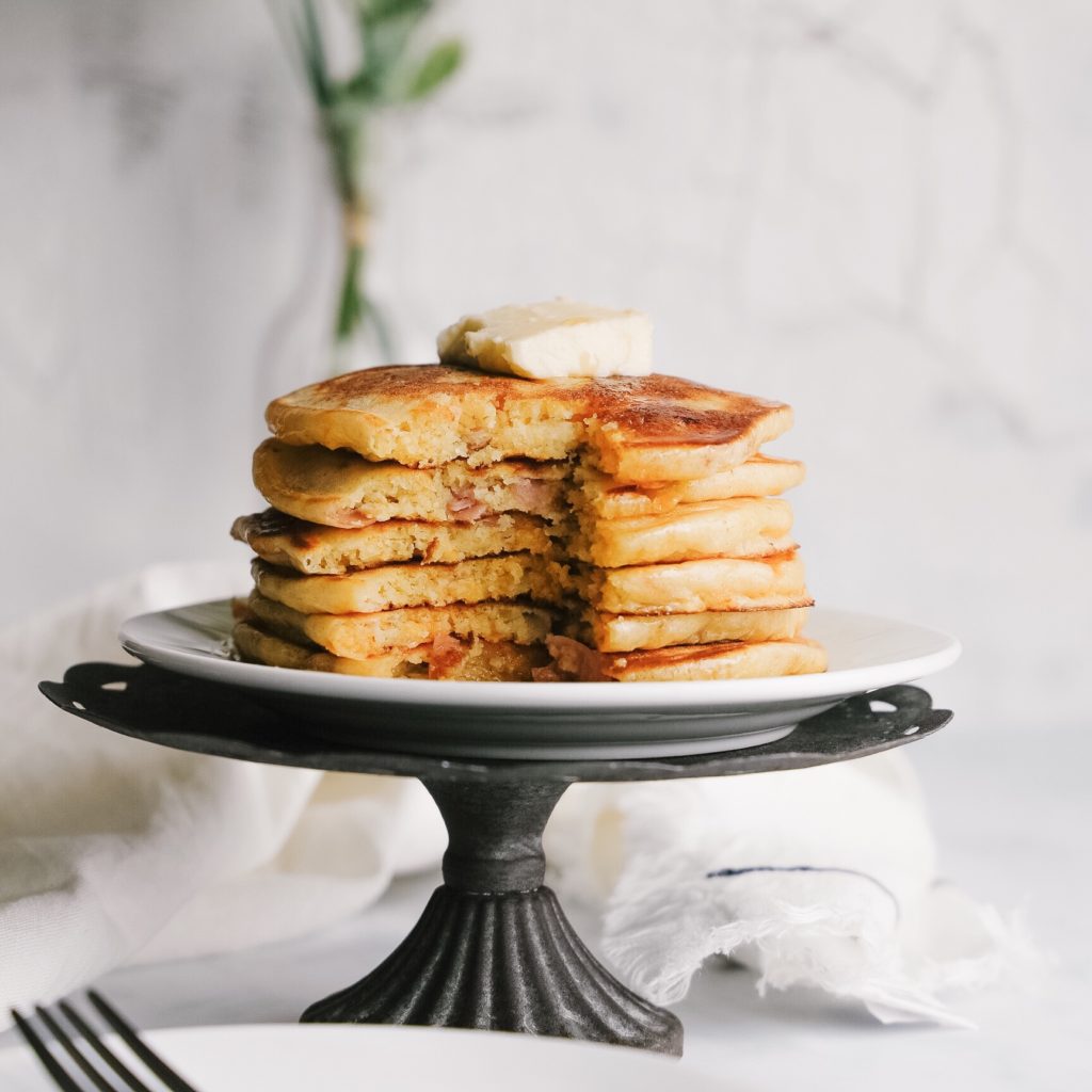 Put a breakfast spin on dinner with this tasty gluten-free recipe for corn pancakes. Breakfast for dinner, or brinner, is a great way to make a quick and easy weeknight dinner.