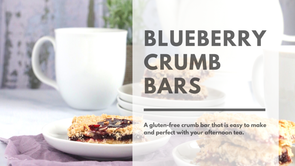 These gluten-free blueberry crumb bars are made with blueberry jam and a buttery crust and crumbly topping.