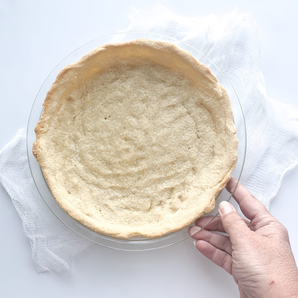 This low carb, gluten-free and keto pie crust is so easy to make.