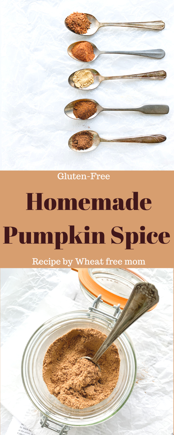 GlutenFree Homemade Pumpkin Spice Wheat Free Mom